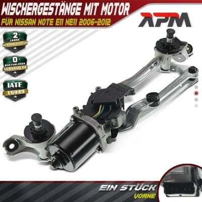 Wischergestänge +Wischermotor Scheibenwischer für Nissan Note E11 NE11 2006-2012