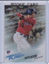 RAFAEL DEVERS ROOKIE CARD Boston Red Sox Baseball TOPPS CHROME FRESHMAN FLASH RC