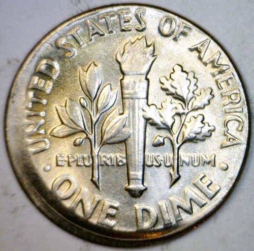 1979 ERROR OFF CENTER Roosevelt Dime NICE O/C Coin NR - Picture 2 of 4