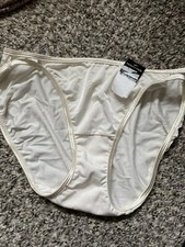 SOLD OUT VANITY FAIR LARGE 7 STRING BIKINI ILLUMINATION IVORY PANTY NWT