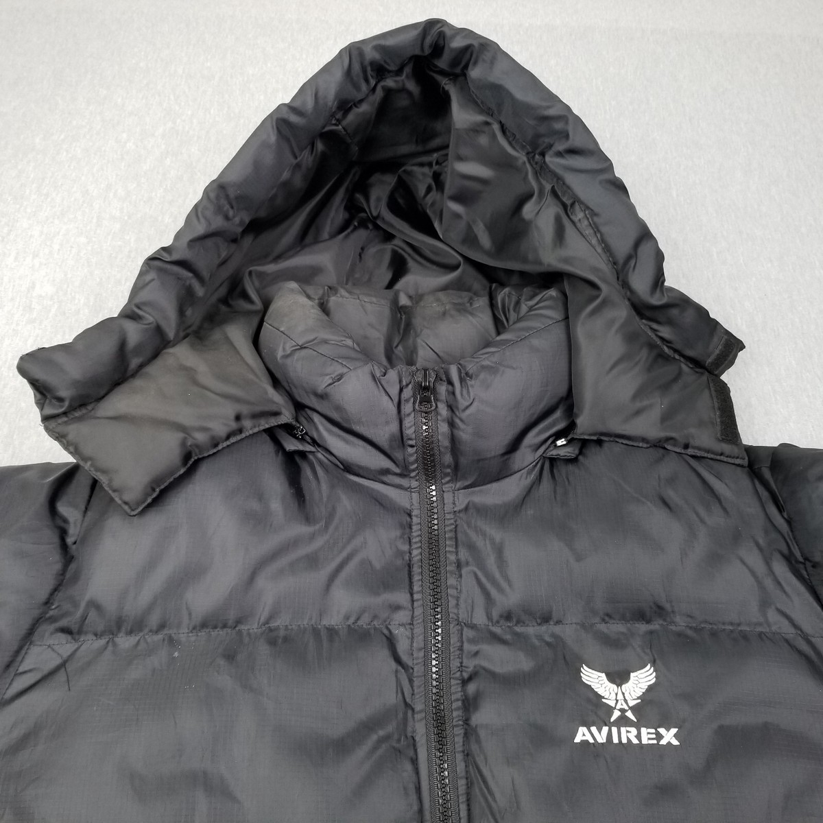 Avirex Jacket Men's Medium Puffer Hooded Parka Super Avirex Jacket Men's Medium Puffer Hooded Parka Super