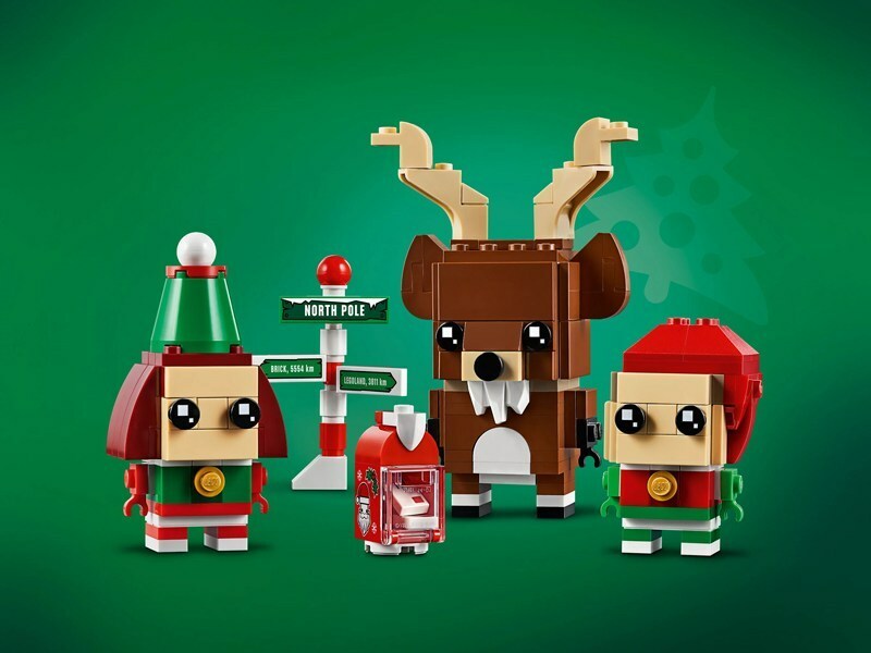 Reindeer Brickheadz Santa Lego Brickheadz REINDEER ELF AND