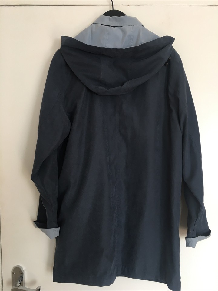 Debenhams Petite Collection New Microfibre Parka Navy Jackets Size 12P
