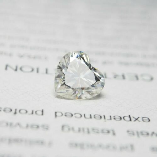 3 ct magnifique taille cœur 100 % diamant naturel certifié catégorie D +1 cadeau gratuit-E88 - Photo 1/8