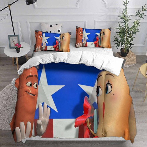 Sausage Party 3D Duvet Cover Bedding Set Pillowcase Quilt Single Double King - Picture 20 of 30