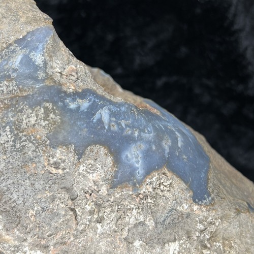Calidad Azul Calcedonia 8-1/3" Ágata Chert Lapidario Curación Natural Áspera Reiki - Imagen 6 de 12
