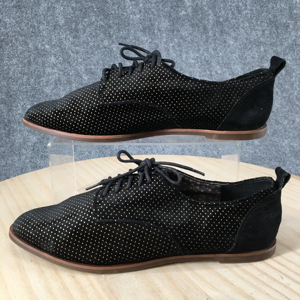 Zapatos Ellen Degeneres ED para mujer 11M Kerrin lunares Oxford negros punta puntiaguda Foto 2 de 4