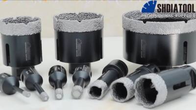 SHDIATOOL Diamond Drill Bits – 2 Pack 1/4 Inch (6mm) Vacuum Brazed Hole Saw For Porcelain Tile, Marble, Brick – 5/8"-11 Thread