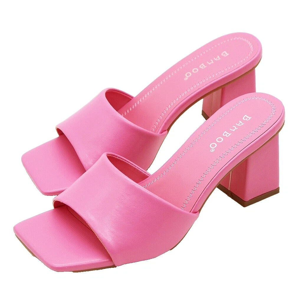 Tacones formales de bambú para mujer