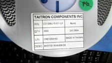 CD1206U15-87-1LF TAITRON COMPONENTS 1206U15-87-1 1206U15-87-1 CD1206U15871LF