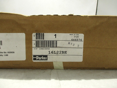 NEW PARKER 16L22BE LUBRICATOR 3/8''