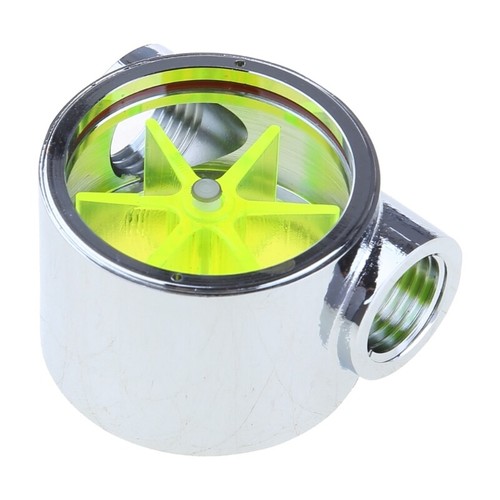 Flow Meter Water Cooling Flow Indicator Meter copper chromed 2 Ways G1/4 Thread - Photo 4/8