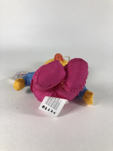 Gibson Grüße Vintage Plüschtier Ostern Minis Nylon Küken rosa Overalls 5 Zoll Ente - Bild 3 von 12