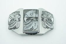 Western Eagle Lighter Silver Finish Belt Buckle
