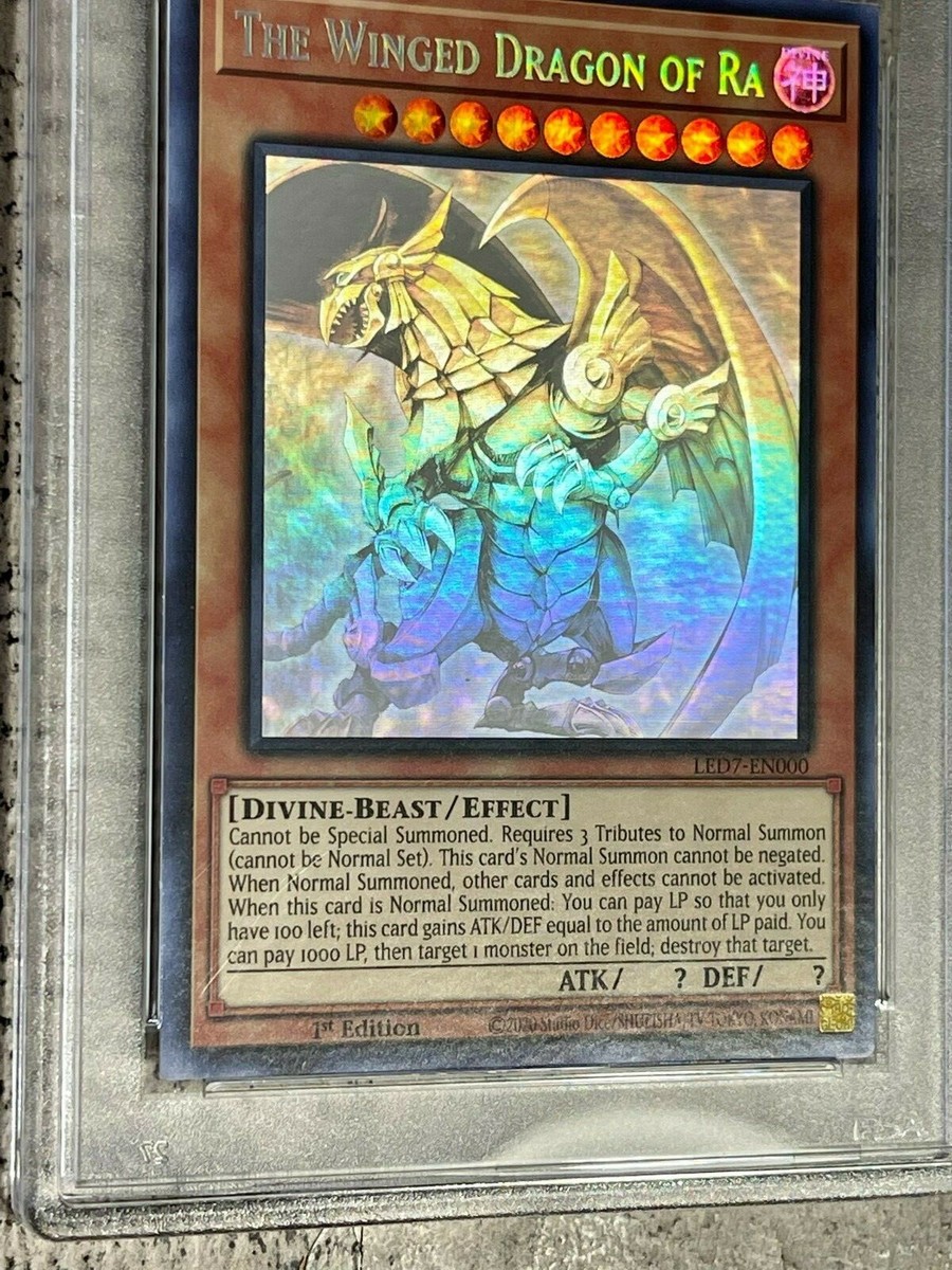 Yu-Gi-Oh! The Winged Dragon of Ra 1st Edition LED7-EN000 PSA Yu-Gi-Oh! The Winged Dragon of Ra 1st Edition LED7-EN000 PSA