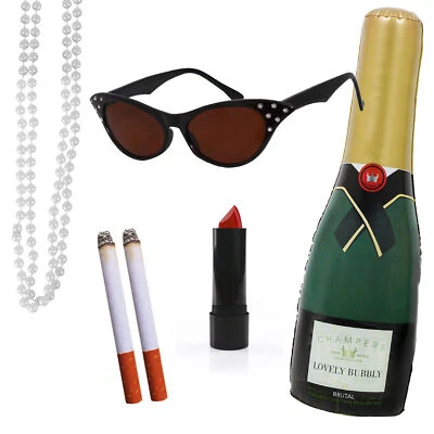 ILOVEFANCYDRESS FABULOUS LADY COSTUME PATSY STONE ABFAB ICON FANCY DRESS ACCESSORIES 90S TV SHOW