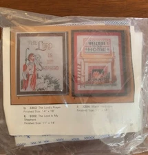 Artcraft Concepts Warm Welcome 3204 Stamped Cross Stitch Kit Cottagecore New
