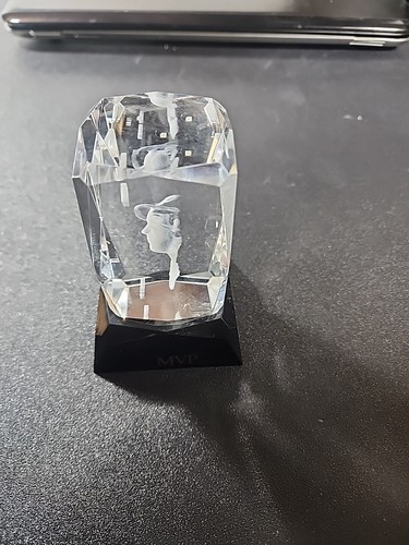 Chase Utley Glass Lighted Paper Weight - Picture 3 of 5