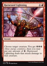 Harnessed Lightning ~ Near Mint Kaladesh MTG Magic UltimateMTG Red Card