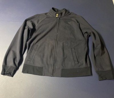 Tommy Hilfiger Full Zip Button Collar Heavyweight Navy Blue Jacket Sz L Casual