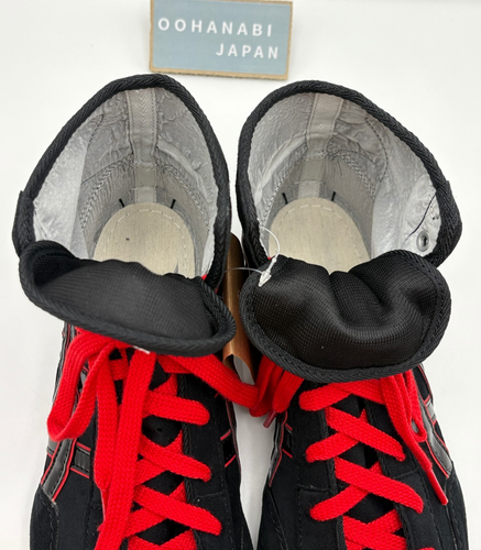ASICS EX-EO Wrestling Boxing Shoes TWR900 1083A00 New model BLACK × BLACK × RED - Picture 10 of 24