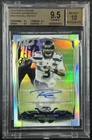 RUSSELL WILSON BGS 9.5 2014 TOPPS CHROME #102 VETERAN VAR REFRACTOR AUTO 8/10