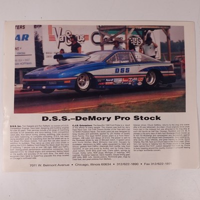 Chuck DeMory NHRA ProStock Drag Racing Programm Seite 1990 Ford Probe
