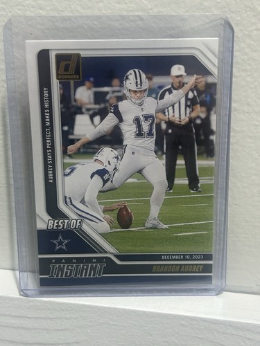 2024 Donruss Brandon Aubrey Panini Instant #7 Dallas Cowboys