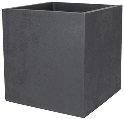 EDA Pflanzgefäß BASALT doppelwandig 395 mm anthrazit