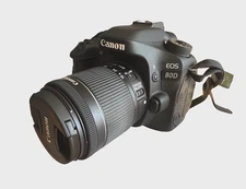 USED Great Condition DSLR Canon 80D EOS with EF-S 18-55 F/3.5-5.6Lens kit BLACK