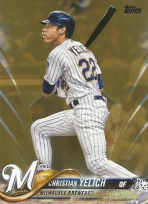 2018 Topps Update Gold /2018 Christian Yelich #US248 Milwaukee Brewers