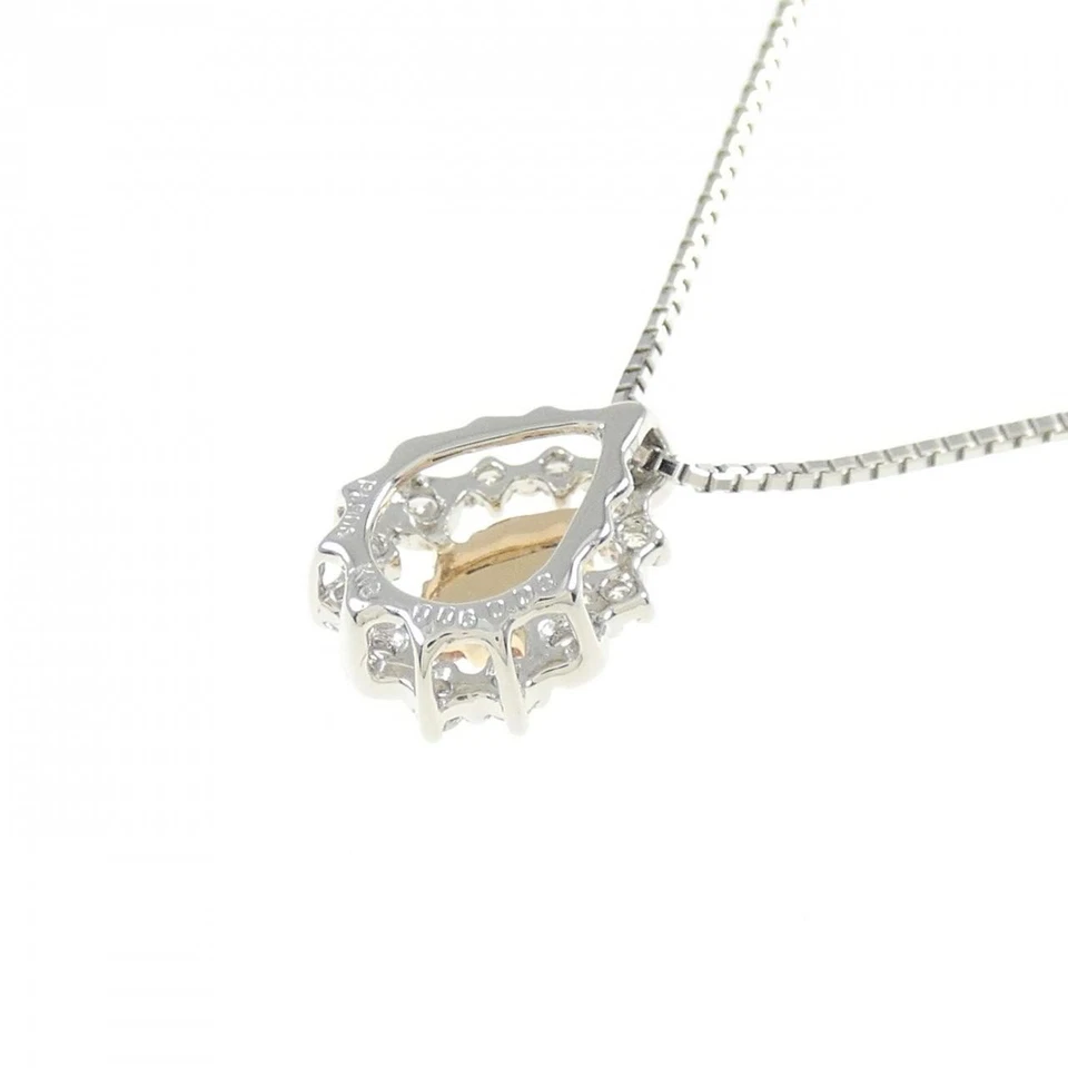 Authentic PT900 K18PG PT850 Pink Diamond Necklace 0.06CT  #270-004-092-7050 - Изображение 4 из 4