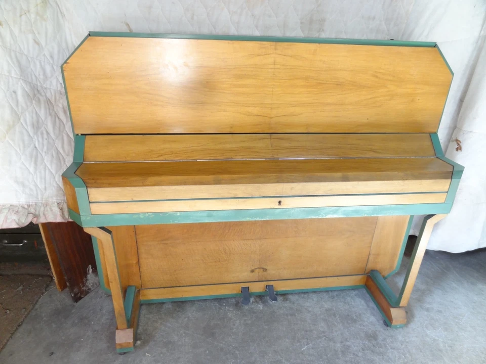 SEE VIDEO - Art Deco Overstrung Piano - Reconditioned - Inc. Local Delivery - Image 2 of 4
