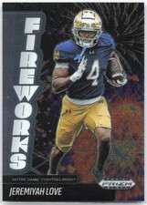 2025 Prizm Black NIL Jeremiyah Love Fireworks Base
