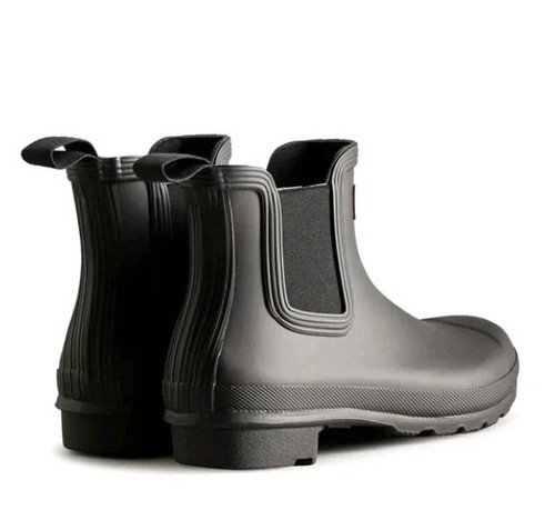 Hunter Damen Chelsea Gummi Regen Stiefel schwarz wasserdicht neu im Karton Größe 8 - Bild 3 von 6