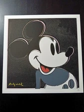 ANDY WARHOL Numbered Litho CMOA Poster 19.5x19.5" POP ART Mickey Mouse