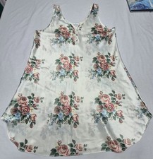 Kathryn Women's Floral Chemise Satin-like Nightgown sz L