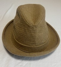 Dobbs Fifth Avenue Fedora Hat Tan Size 7 1/4 Great Condition Vintage