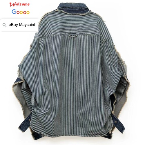 MAYSAINT 25AW MIHARA JEANS JACKET JAPAN DISTRESSED RETRO WORN LOOSE CASUAL COAT - Picture 5 of 8