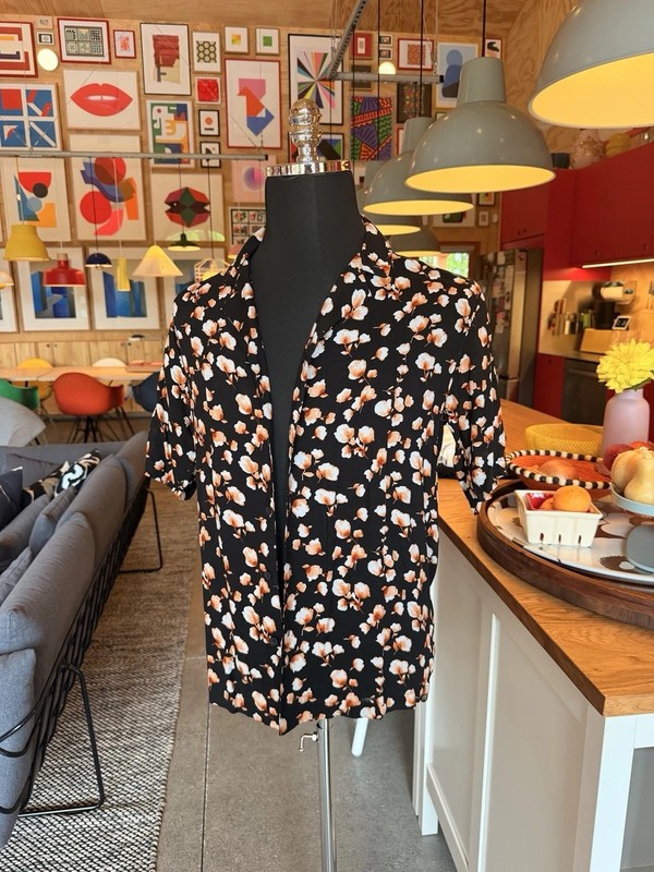 floral shirt men short sleeve