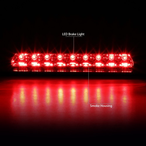 SMOKED REAR CENTER FULL LED 3RD TAIL BRAKE LIGHT FOR 1991-1996 CHEVY CORVETTE - Foto 2 di 5