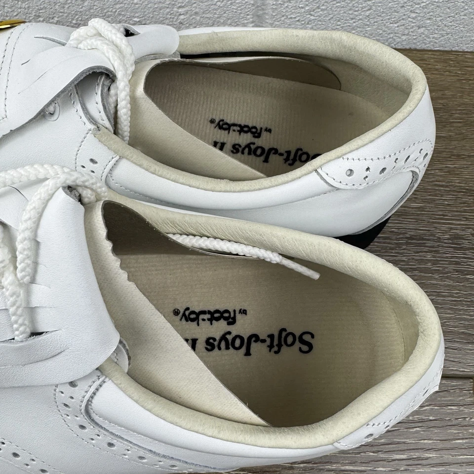 Zapatos de golf Soft Joys II By Foot Joy vintage de cuero blanco marfil para hombre 10M 53967 Foto 4 de 4