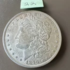 New ListingMorgan Silver Dollar $1 Coin 1896 Circulated 0.9 Fineness Silver