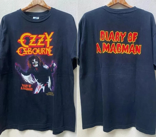 Ozzy Osbourne Shirt Diary Of A Madman Black 2 Side T shirt Men Women S-5XL