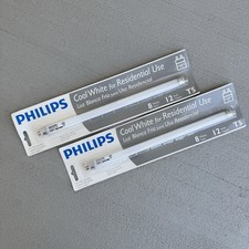 PHILIPS Cool White Linear Fluorescent Tube F8T5- 8 Watts - 12in - 5/8 - NEW