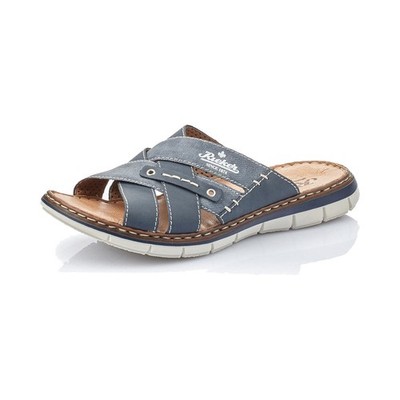 Rieker Herren Pantolette blau