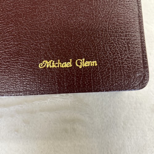The King James Study Bible Burgundy Bonded Leather Thomas Nelson Personalized - Picture 3 of 12