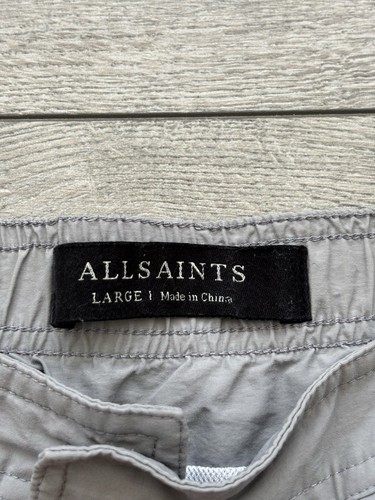 All Saints Ward Badeshorts Herren Large grau 6" Schrittlänge gefüttert Stretch Ramskull - Bild 3 von 10