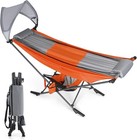 HIGH POINT SPORTS Hammock with Adjustable Sunshade Canopy and Steel Stand, Outdo