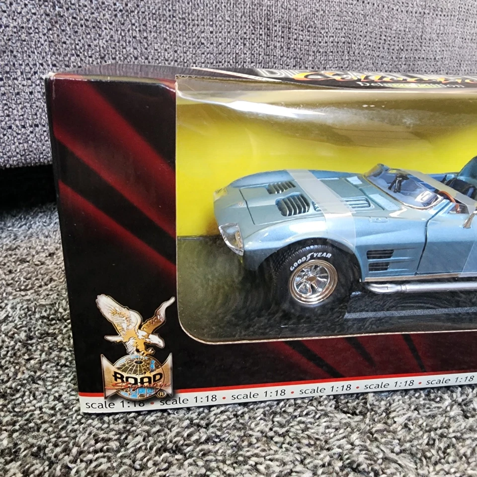 Chevrolet Corvette Grand Sport 1964 azul colección firma 1:18 Yat Ming Road Foto 2 de 4